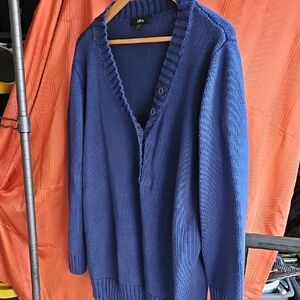 Ellos Deep Blue Cardigan Sweater